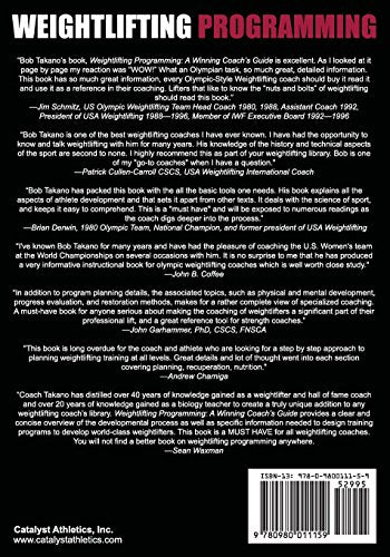 Weightlifting Programming: A Winning Coachs Guide-used