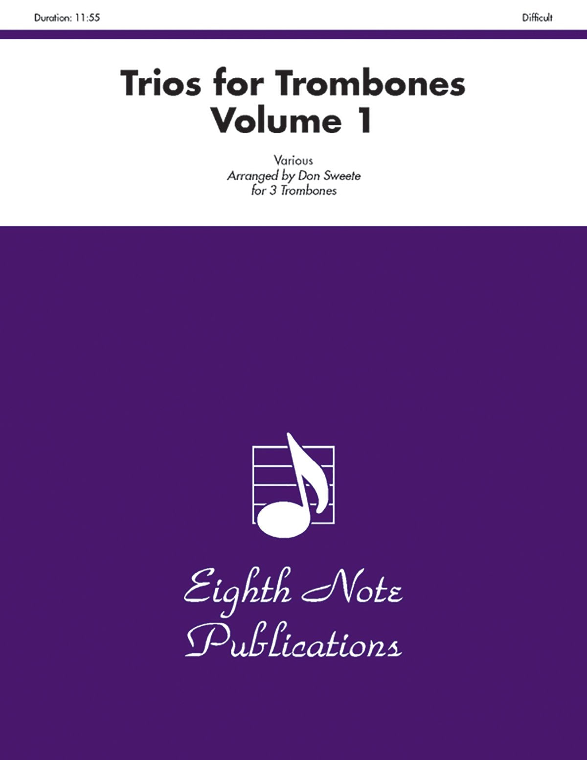 Trios For Trombones, Vol 1: Score & Parts (Eighth Note Publications, Vol 1),Used