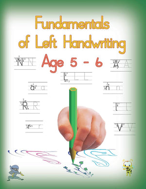 Fundamentals of Left Handwriting, Age 5  6: Learn letter structures  legibility; practice fine motor skills  the growth of in,Used