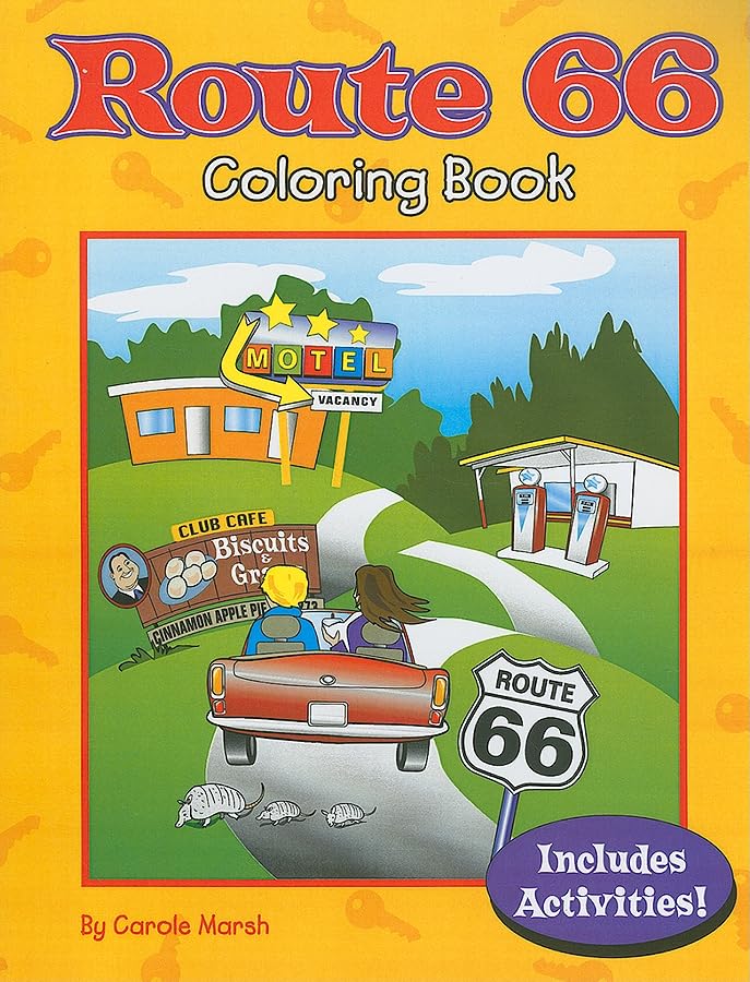 Route 66 Coloring Book,Used