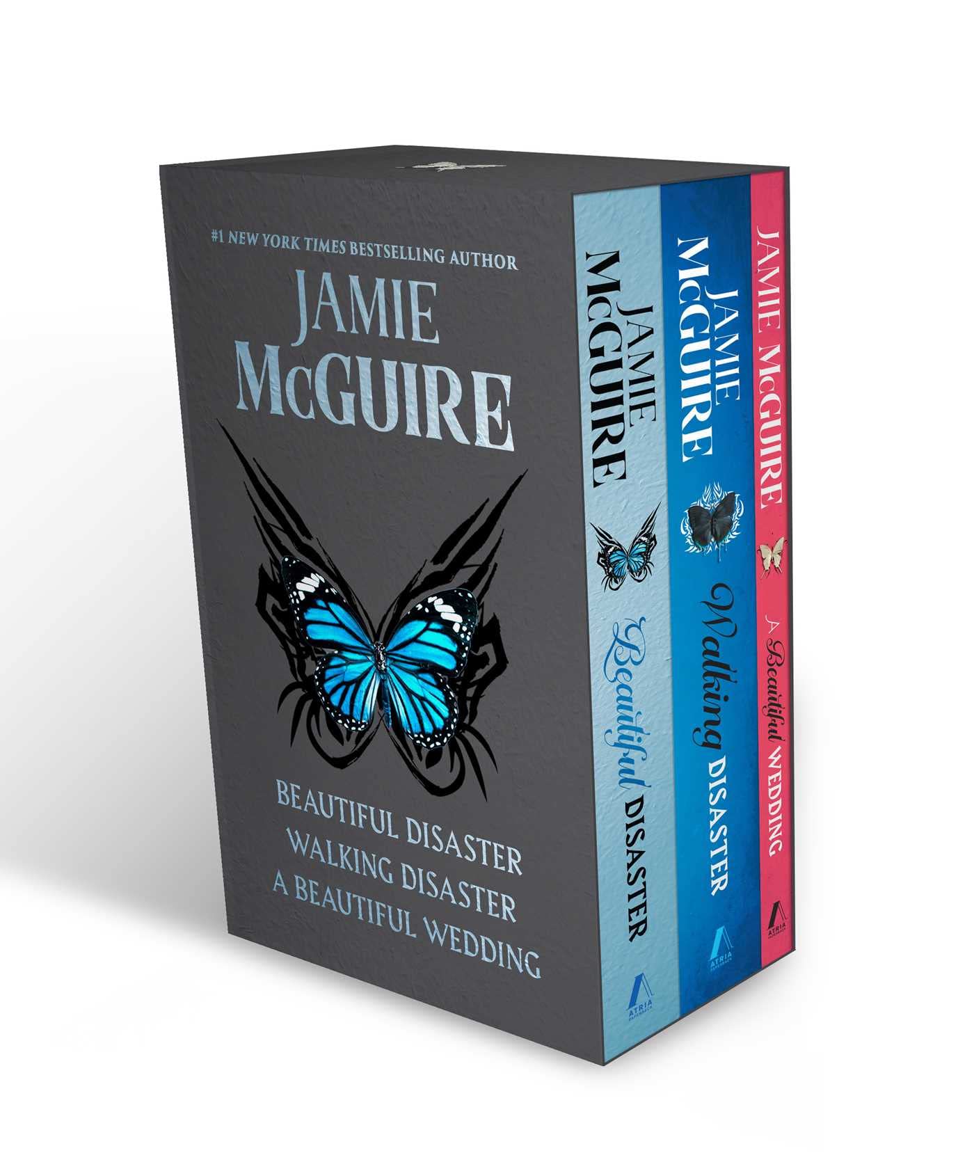 Jamie Mcguire Beautiful Series Boxed Set: Beautiful Disaster, Walking Disaster, And A Beautiful Wedding,Used