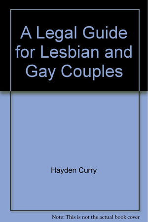 A Legal Guide for Lesbian and Gay Couples (Legal Guide for Lesbian & Gay Couples),Used