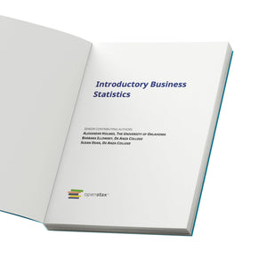 Introductory Business Statistics by OpenStax (hardcover version, full color),Used