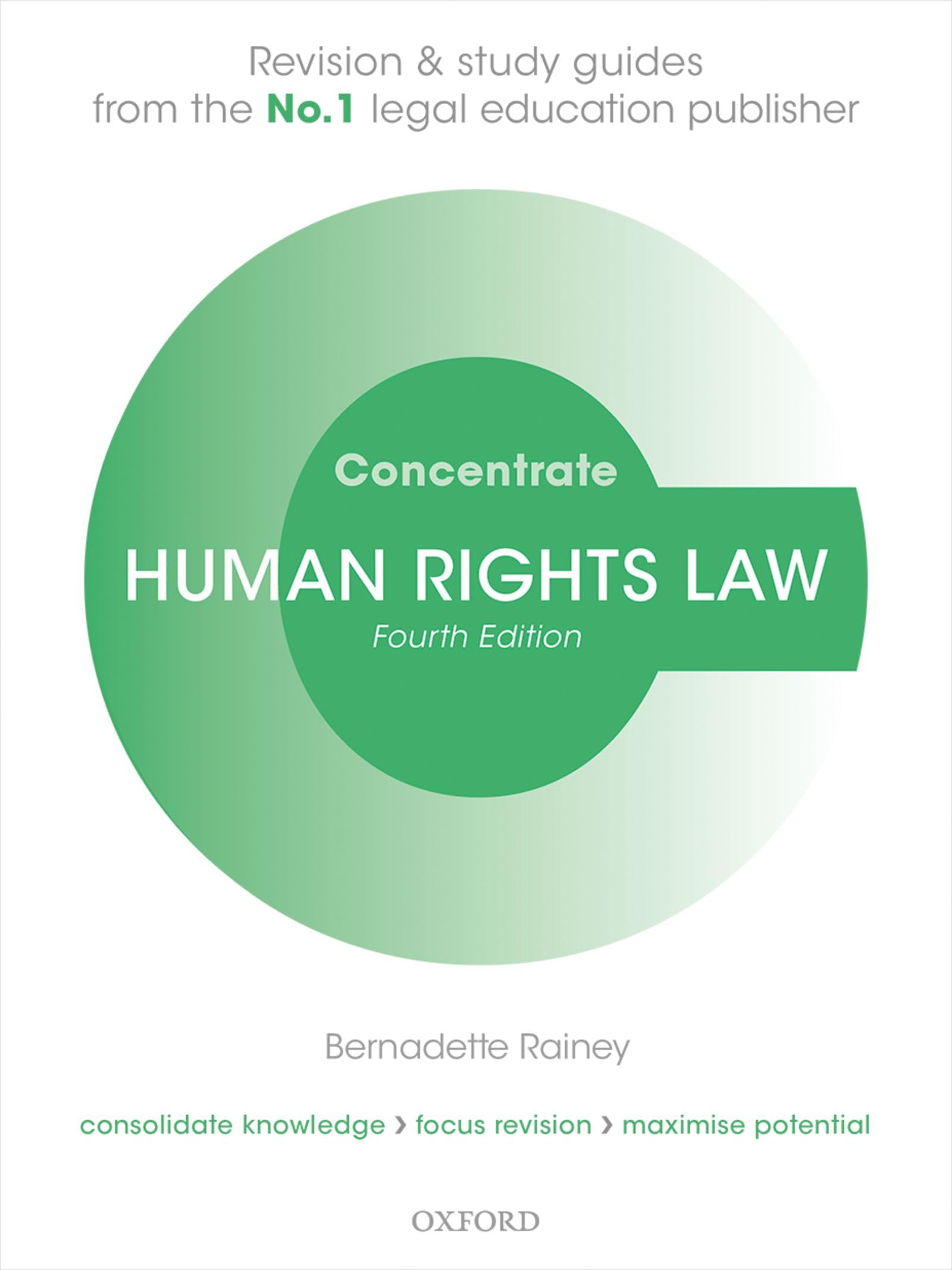Human Rights Law Concentrate: Law Revision and Study Guide,Used