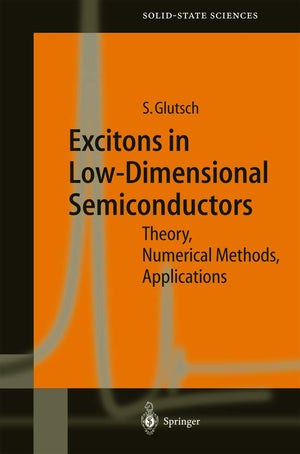 Excitons in LowDimensional Semiconductors: Theory Numerical Methods Applications (Springer Series in SolidState Sciences, 141),Used