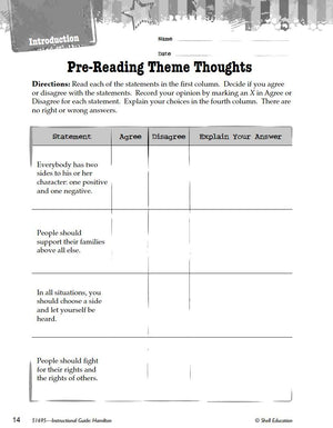 Hamilton: An American Musical  An Instructional Guide for Literature  Novel Study Guide for 6th12th Grade Literature with Clo,Used