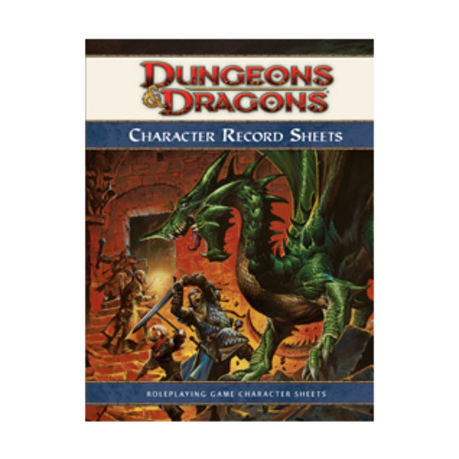Dungeons & Dragons Character Record Sheets: Roleplaying Game Character Sheets, 4th Edition,Used