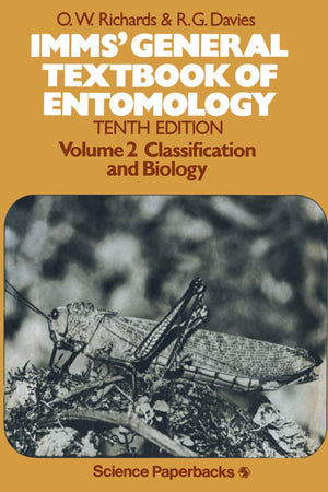 General Textbook of Entomology, Vol. 2: Classification and Biology,Used