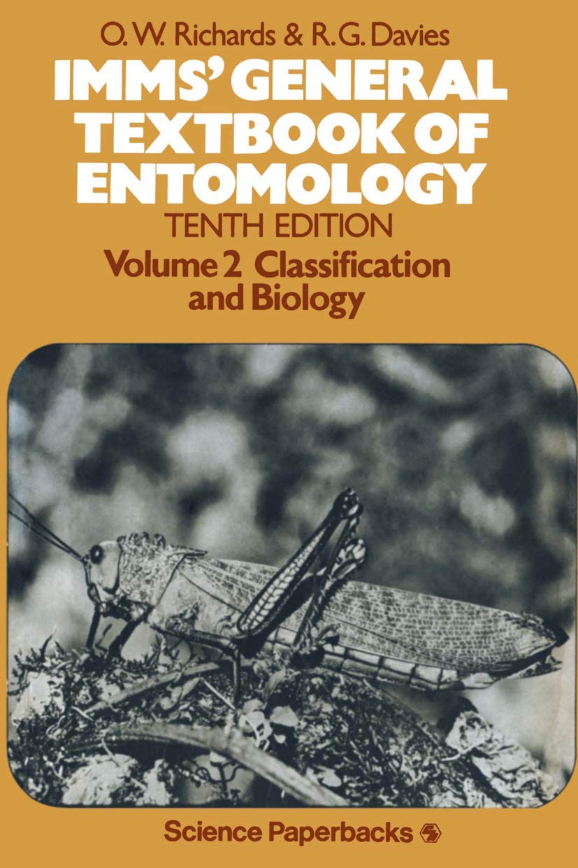 General Textbook of Entomology, Vol. 2: Classification and Biology,Used