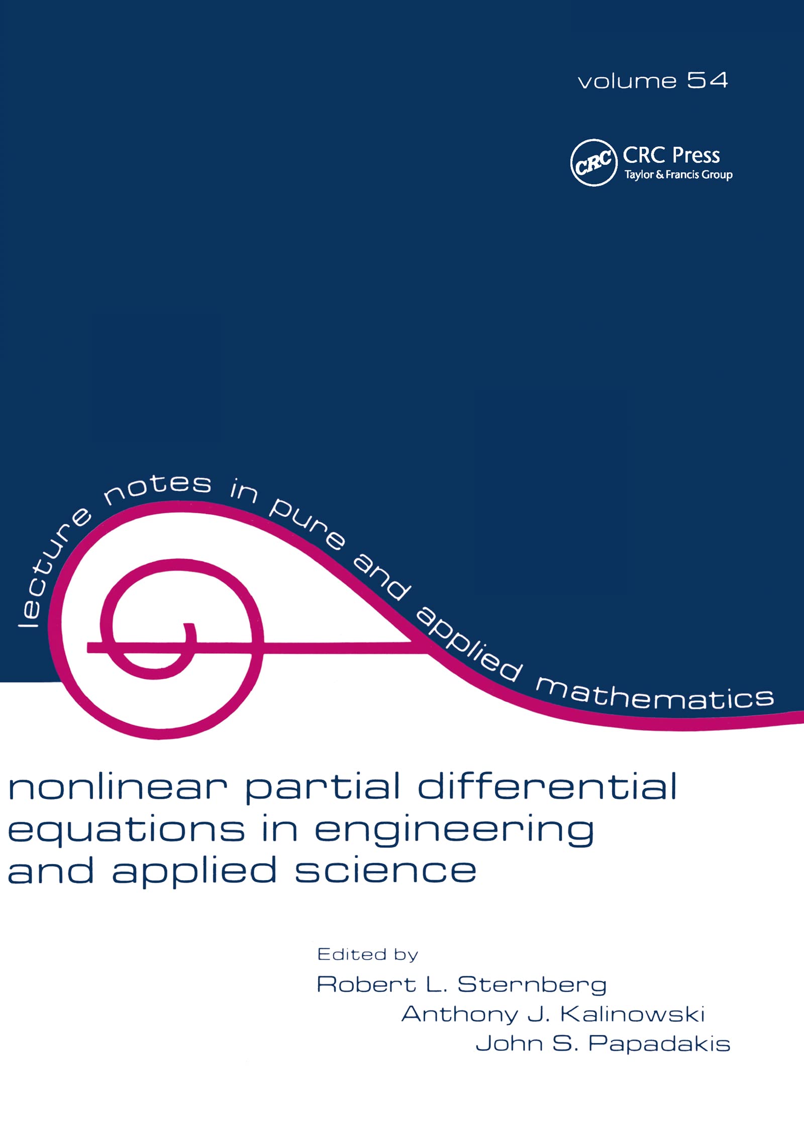 Nonlinear Partial Differential Equations in Engineering and Applied Science (Lecture Notes in Pure and Applied Mathematics),Used