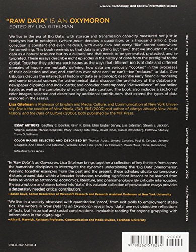 Raw Data Is an Oxymoron (Infrastructures),Used