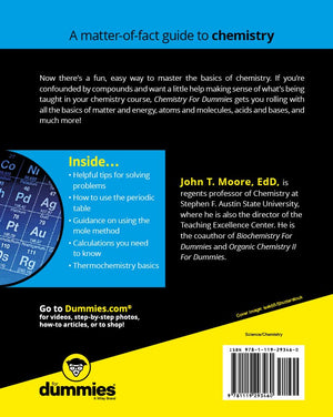 Chemistry For Dummies (For Dummies (Math & Science)),Used