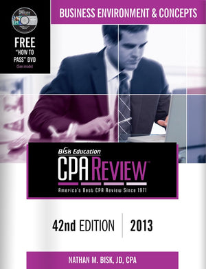 CPA Comprehensive Exam Review: Business Environment & Concepts (CPA Comprehensive Exam Review. Business Environment and Concepts,Used