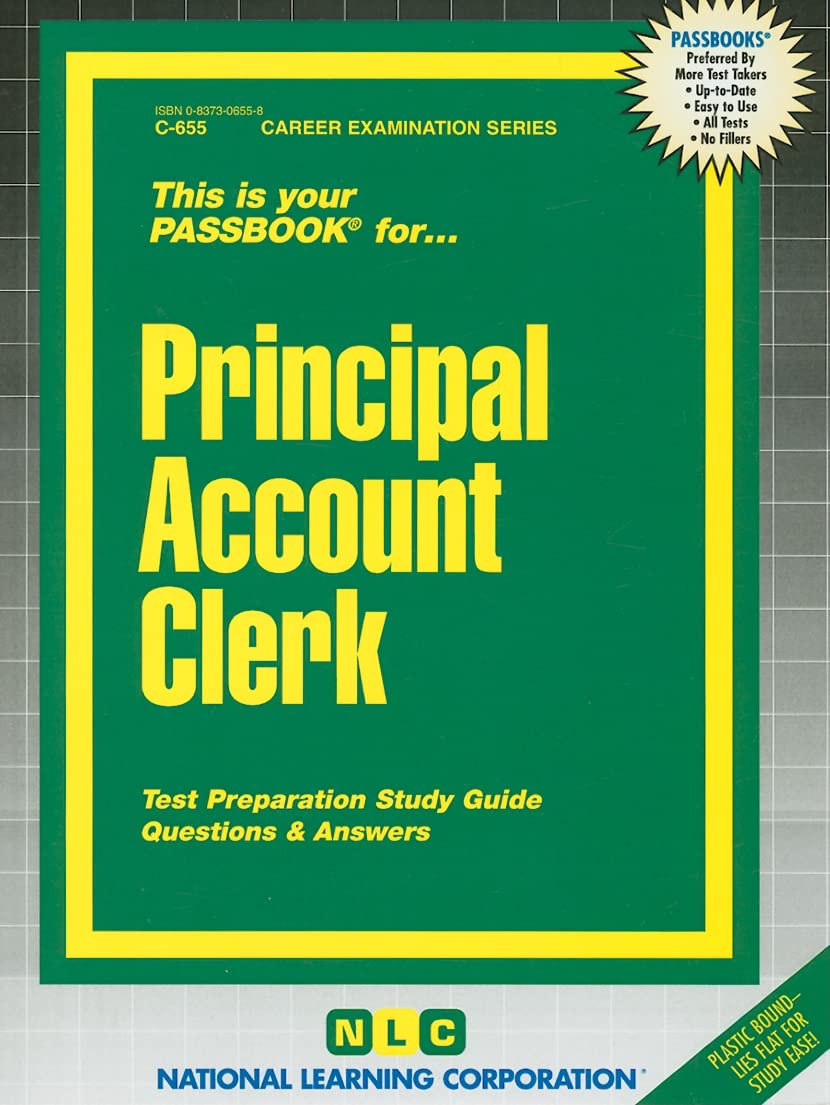 Principal Account Clerk(Passbooks) (Career Examination Series),Used