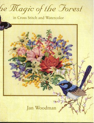 The Magic Of The Forest In Cross Stitch And Watercolor,Used