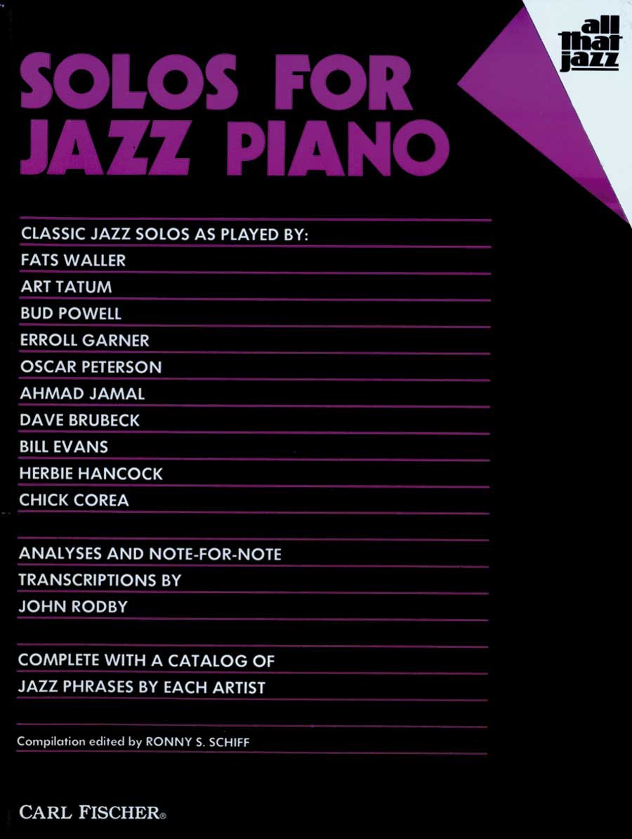 Solos for Jazz Piano (All That Jazz Ser.),Used