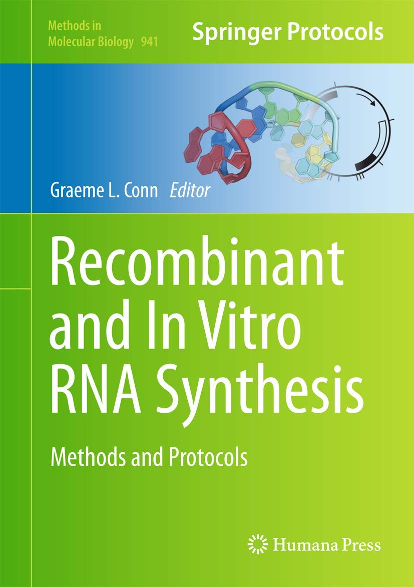 Recombinant And In Vitro Rna Synthesis: Methods And Protocols (Methods In Molecular Biology, 941),Used