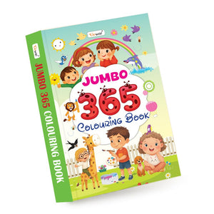 Jumbo - 365 Colouring Book :- Creative Learning For Toddlers, Simple Colouring Book For Kids, Colouring Book For Beginners