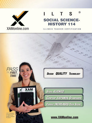 ILTS Social ScienceHistory 114 Teacher Certification Test Prep Study Guide,Used