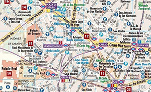 Laminated Madrid Map by Borch (English Edition),Used