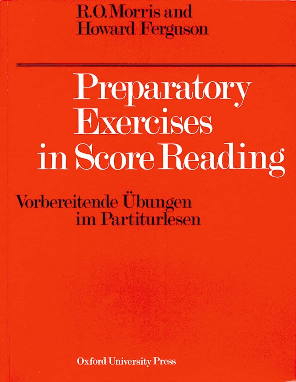 Preparatory Exercises in Score Reading (Vorbereitende Ubungen im Partiturlesen),Used