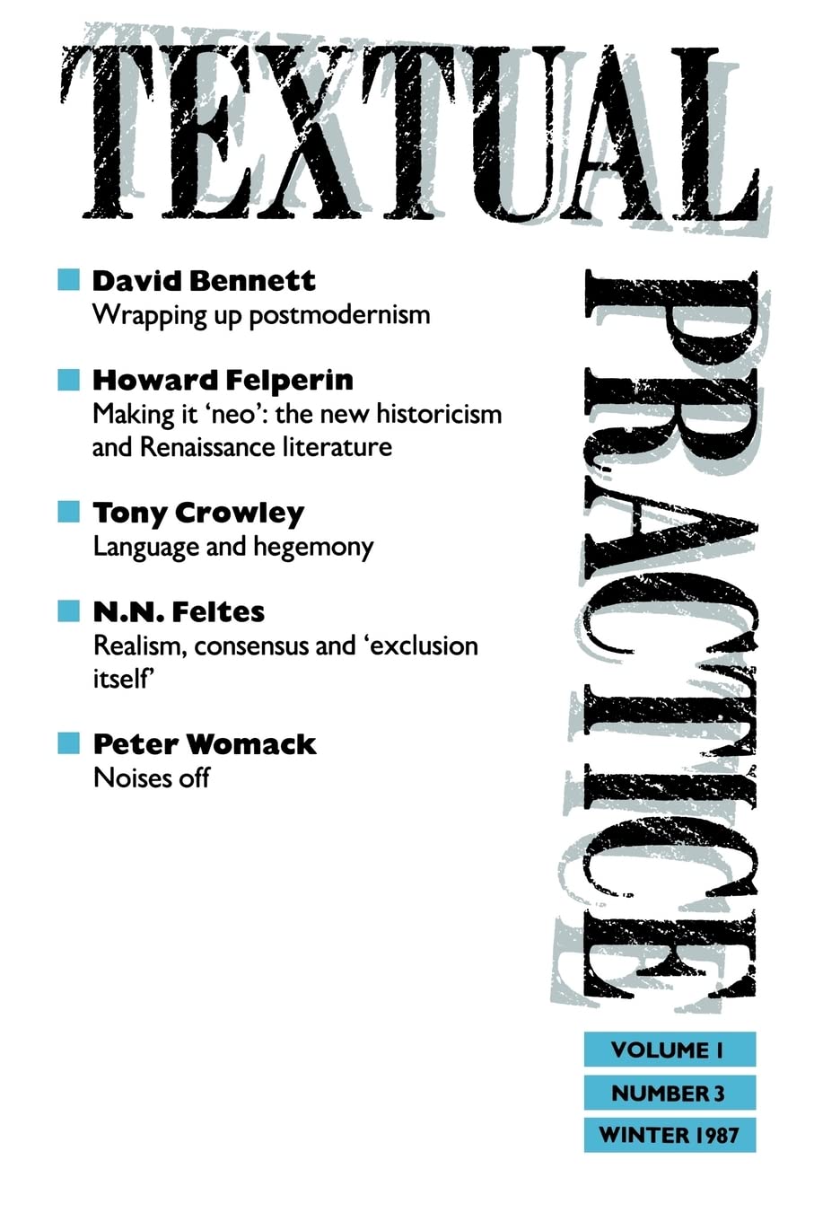 Textual Practice,Used