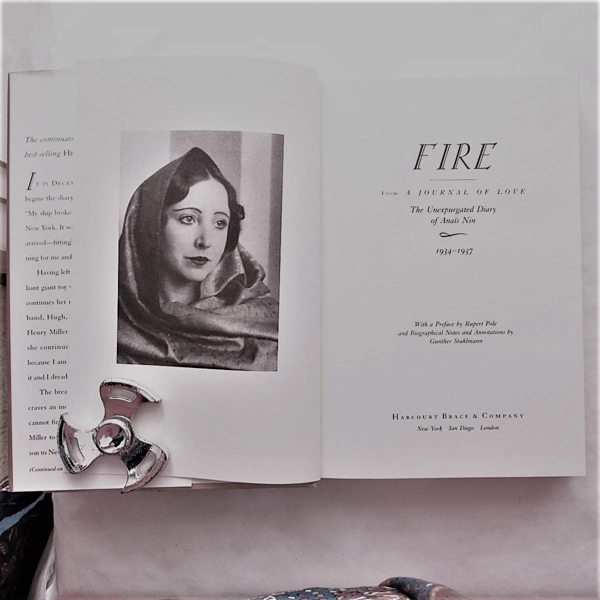 Fire: From 'A Journal Of Love' The Unexpurgated Diary Of Anas Nin, 19341937-new