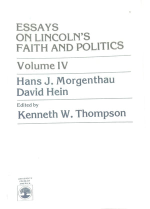 Essays on Lincoln's Faith and Politics: 004,Used