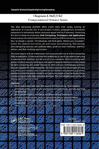 Grid Computing: Techniques and Applications (Chapman & Hall/CRC Computational Science),Used