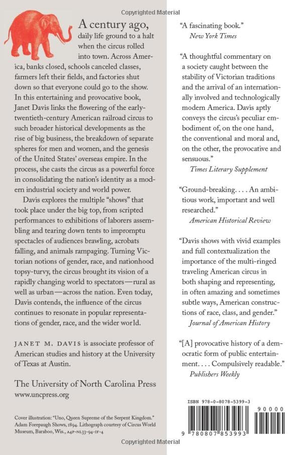 The Circus Age: Culture and Society under the American Big Top,Used