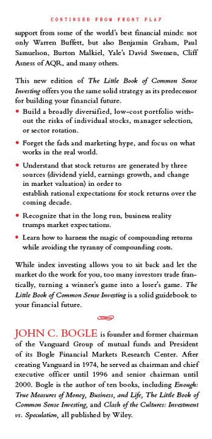 The Little Book of Common Sense Investing: The Only Way to Guarantee Your Fair Share of Stock Market Returns (Little Books, Big ,New