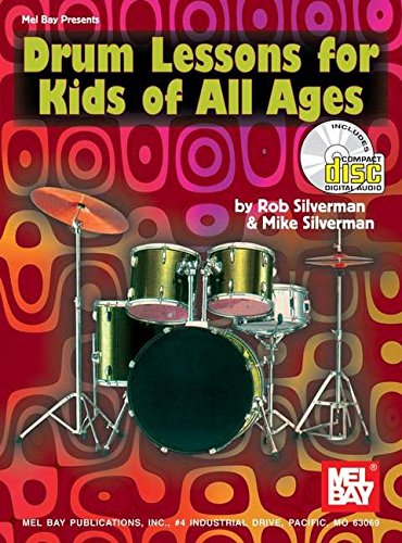 Mel Bay Drum Lessons for Kids of All Ages book/CD set,Used