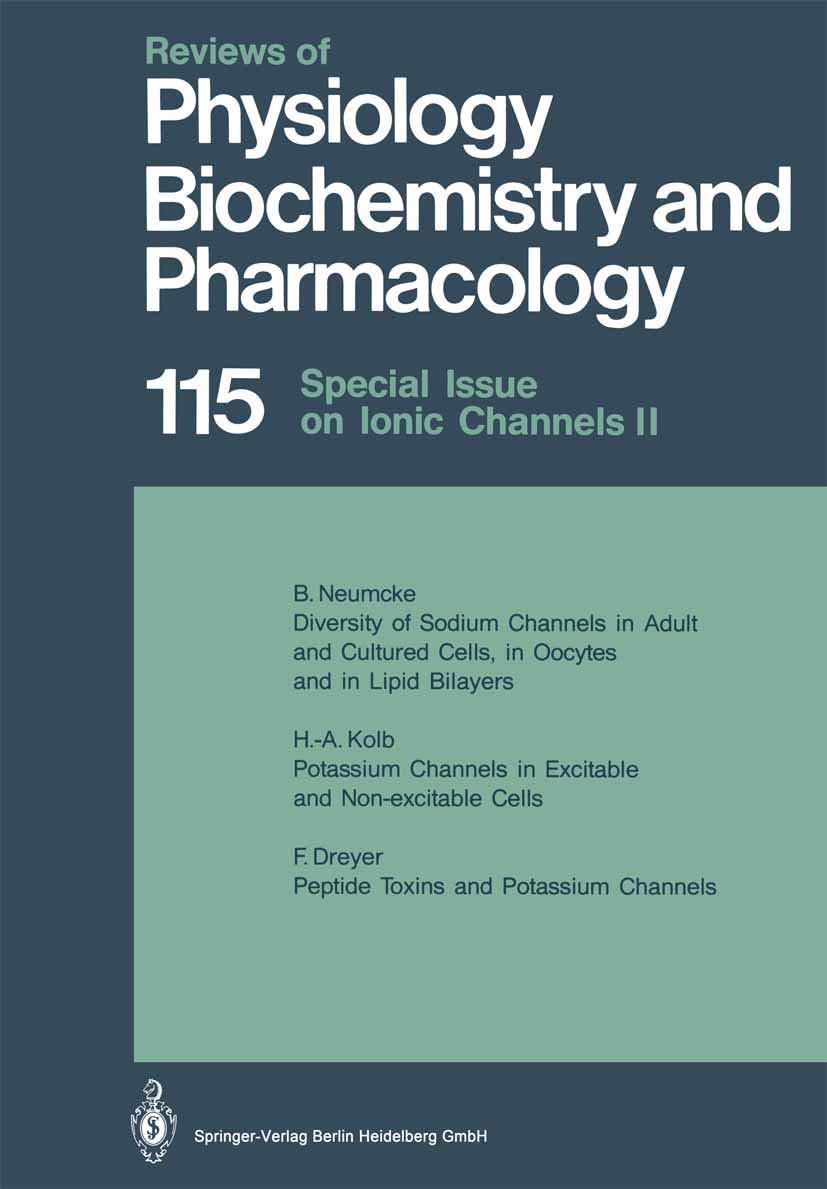 Reviews of Physiology, Biochemistry and Pharmacology: Volume: 115 (Reviews of Physiology, Biochemistry and Pharmacology, 115),Used