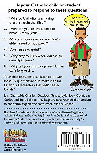 Friendly Defenders: Catholic Flash Cards-used