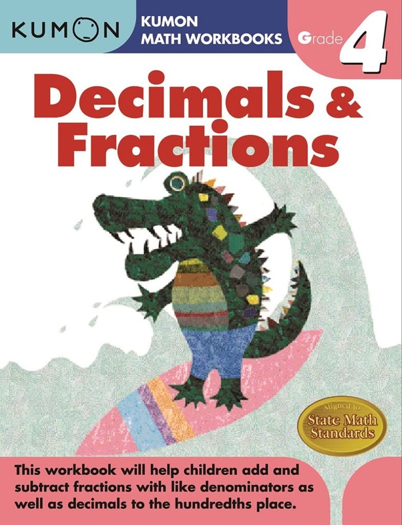 Kumon Grade 4 Decimals & Fractions (Kumon Math Workbooks),New