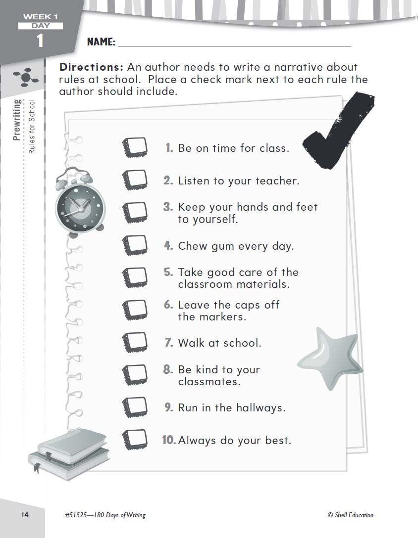 180 Days of Writing for Second Grade  An EasytoUse Second Grade Writing Workbook to Practice and Improve Writing Skills (180 ,Used