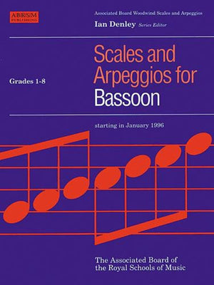 Scales and Arpeggios for Bassoon, Grades 18 (Abrsm Scales & Arpeggios) by ABRSM (19950504),Used