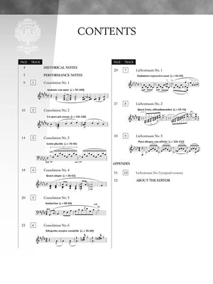 Consolations And Liebestrame: For Piano (Book & CD) (Hal Leonard Piano Library),Used
