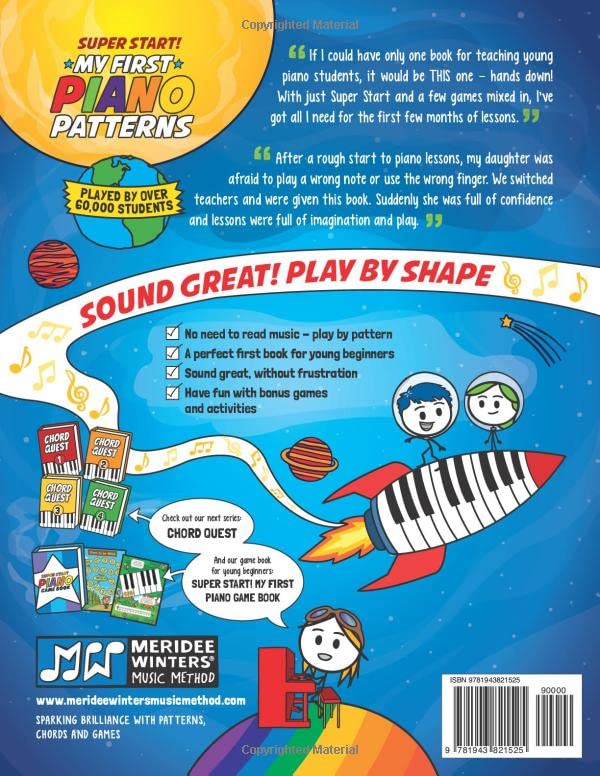 Meridee Winters Super Start! My First Piano Patterns: Level P (Prep) Ages 5 & Up,Used