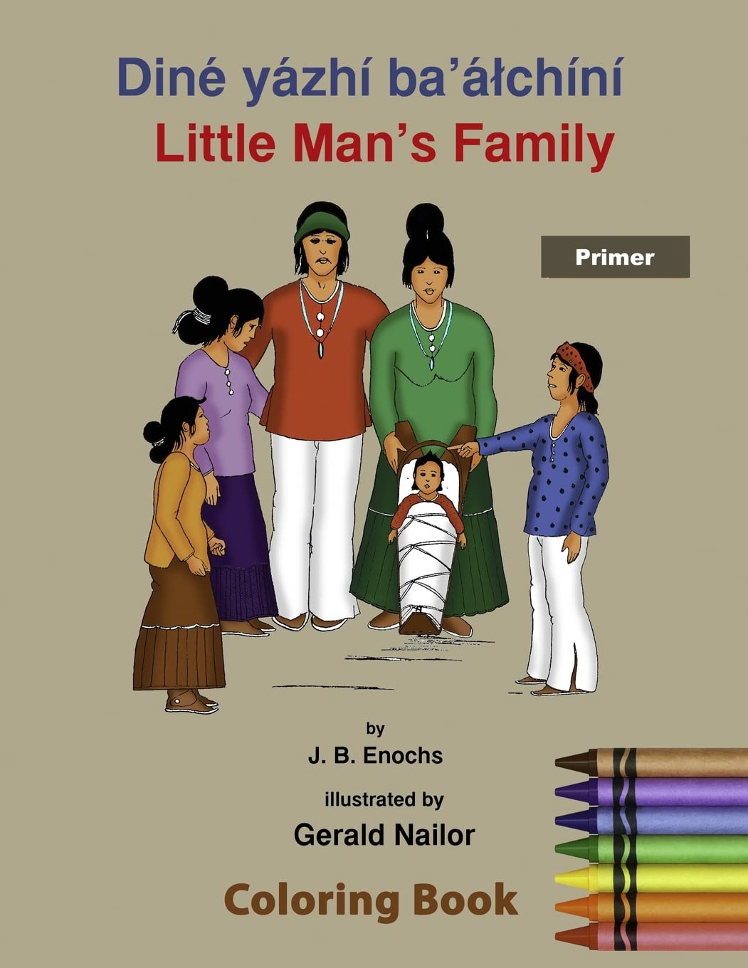 Little Man's Family Coloring Book: Primer,Used