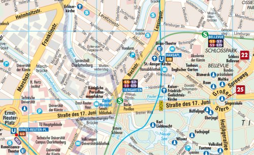 Laminated Berlin Map by Borch (English Edition),Used