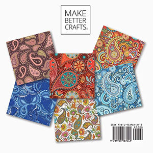Perfect Paisley Design Scrapbook Paper: 8x8 Paisley Pattern Designer Paper for Decorative Art, DIY Projects, Homemade Crafts, Cu,Used