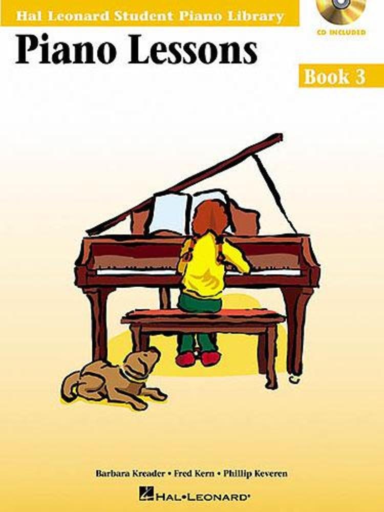 Piano Lessons Book 3 Edition: Hal Leonard Student Piano Library,Used