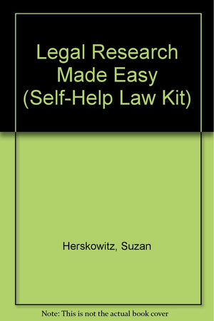 Legal Research Made Easy (SelfHelp Law Kit),Used
