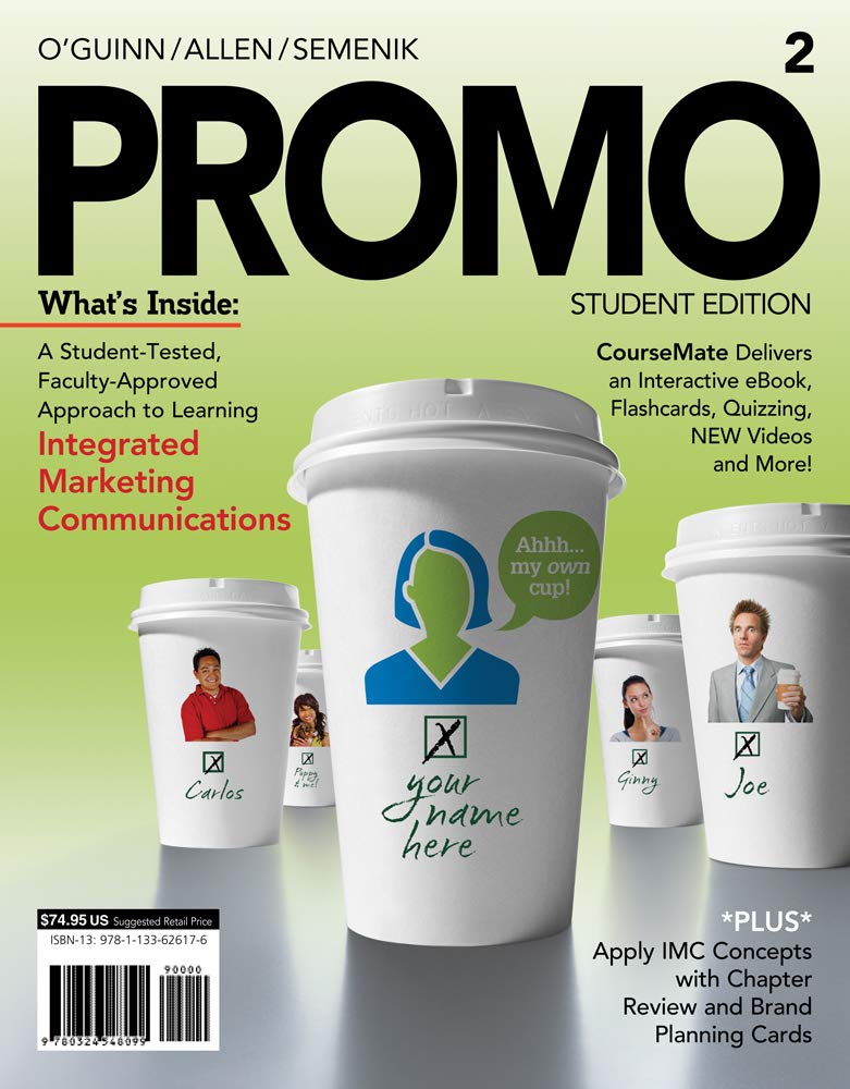 PROMO2 (with CourseMate, 1 term (6 months) Printed Access Card) (Engaging 4LTR Press Titles in Marketing),Used