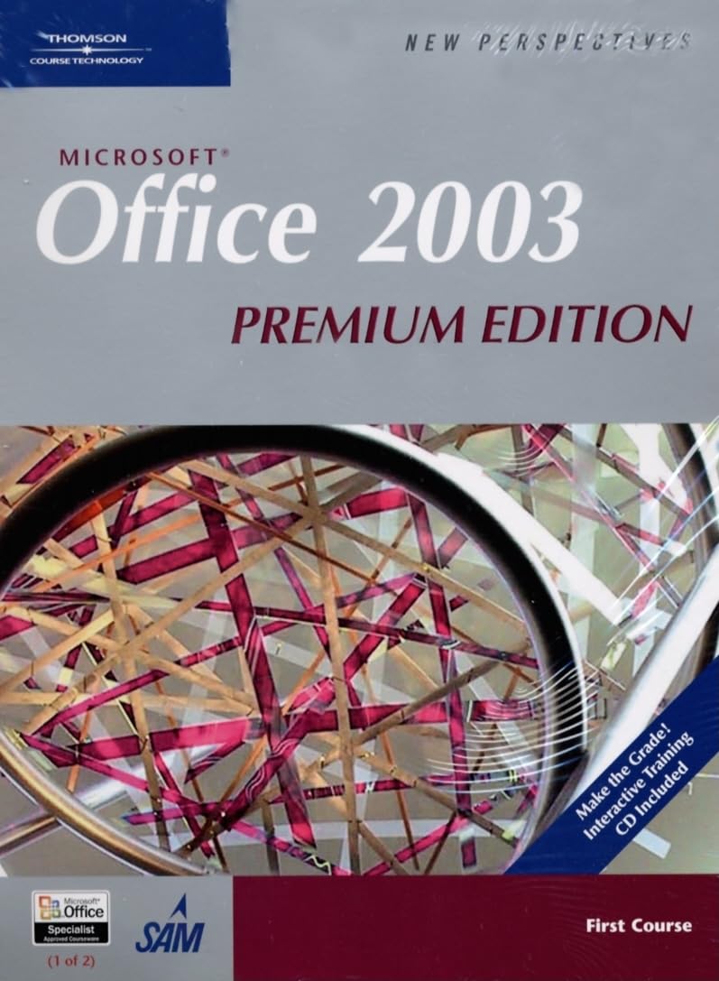 New Perspectives on Microsoft Office 2003, First Course, Premium Edition (New Perspectives (Course Technology Paperback)),Used