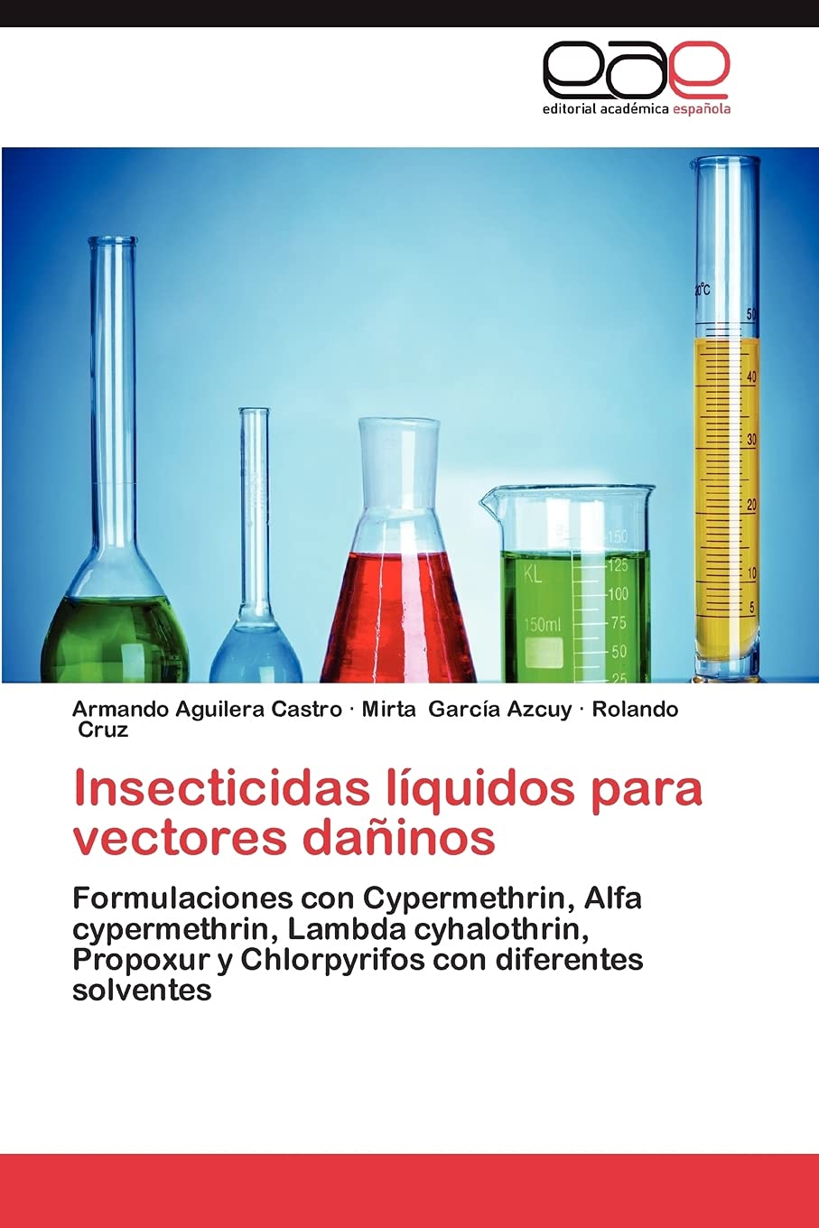 Insecticidas lquidos para vectores dainos: Formulaciones con Cypermethrin, Alfa cypermethrin, Lambda cyhalothrin, Propoxur y C,Used