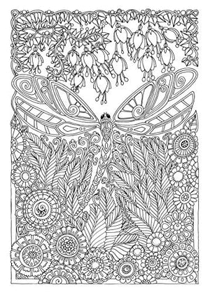 Creative Haven Entangled Dragonflies Coloring Book (Adult Coloring Books: Insects),Used
