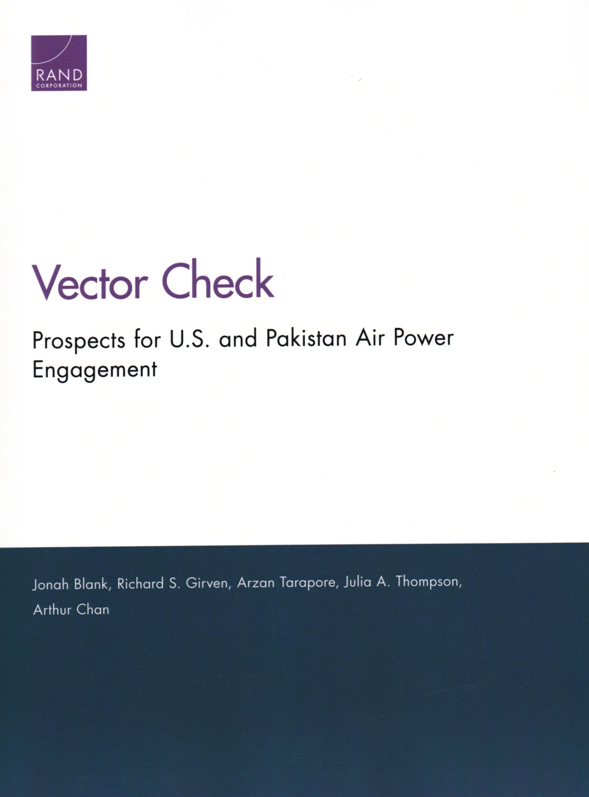 Prospects for U.S. and Pakistan Air Power Engagement,Used