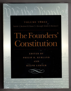 The Founders' Constitution, Volume 3,Used